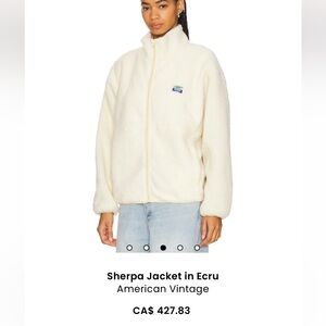 American Vintage Sherpa Cream XS/S